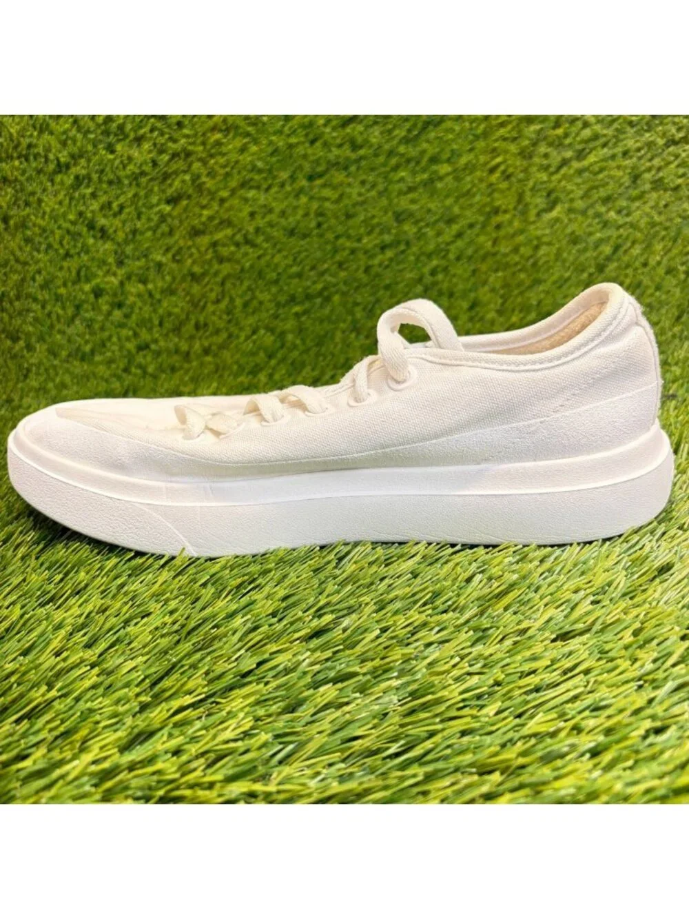 Allbirds Canvas Pipers 2 Womens Size 8.5 White Athletic Walking Shoes Sneakers